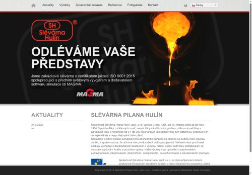 Slévárna Pilana Hulín, spol. s r.o. nabízí práci na pozici Slévárenský dělník/ce - formíř na slévárně v obci Hulín