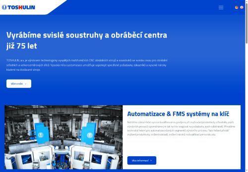 TOSHULIN, a.s. nabízí práci na pozici Servisní montér - elektro (m/ž) v obci Kuřim