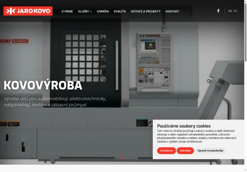 Webové stránky JARO - kovovýroba s.r.o., Jankovice