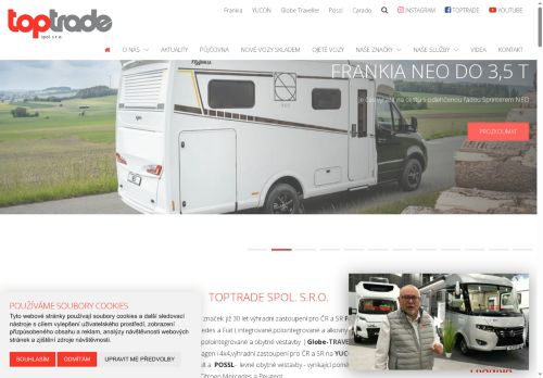 TOPTRADE CZECH, spol. s r.o. nabízí práci na pozici řidič / ka "B" v obci Holešov