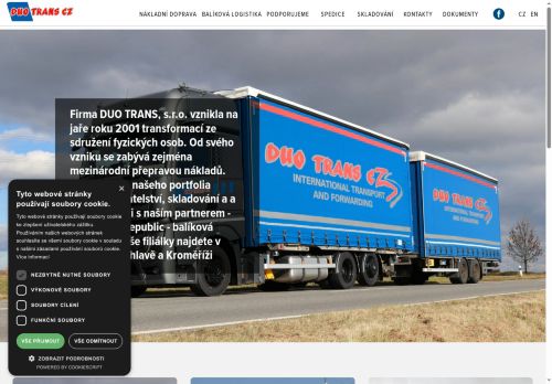 DUO TRANS CZ, s.r.o. nabízí práci na pozici řidič/ka - kurýr/ka GLS v obci Hulín