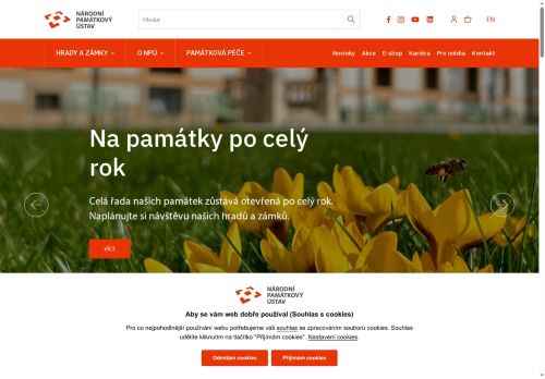 Webové stránky Národní památkový ústav, Kroměříž