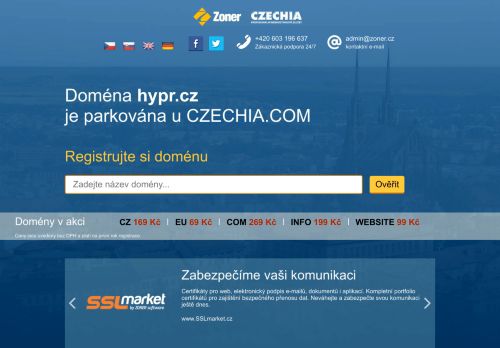 Zobrazit webové stránky HYPR Miroslav