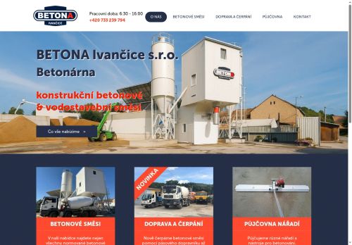 Zobrazit webové stránky BETONA Ivančice