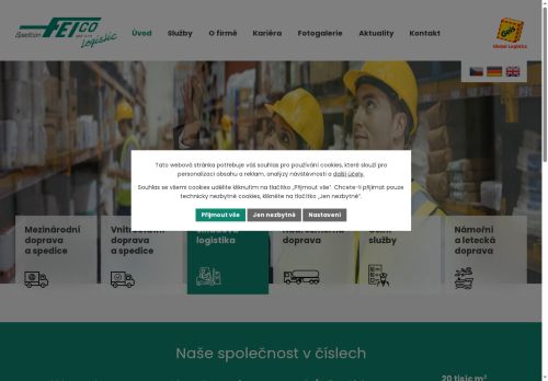 SPEDITION FEICO, spol. s r.o. nabízí práci na pozici SKLADNÍK/SKLADNICE v obci Prostějov