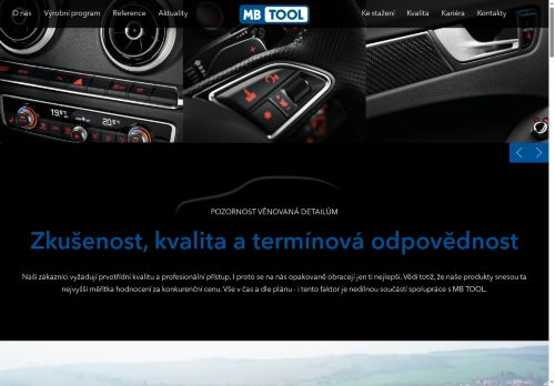 Webové stránky MB TOOL s.r.o., Prostějov