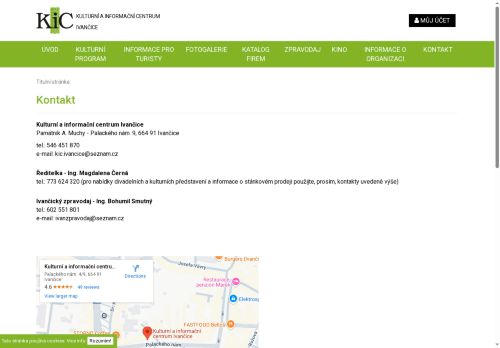 Zobrazit webové stránky Kulturní a informační centrum Ivančice