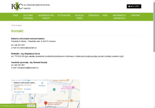 Zobrazit webové stránky Kulturní a informační centrum Ivančice