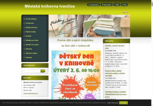 Zobrazit webové stránky Městská knihovna Ivančice