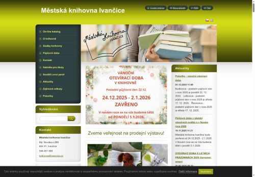 Zobrazit webové stránky Městská knihovna Ivančice