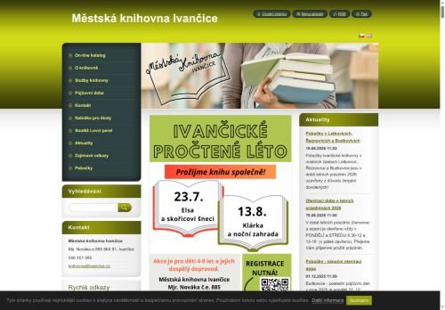 Zobrazit webové stránky Městská knihovna Ivančice