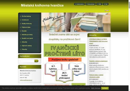 Zobrazit webové stránky Městská knihovna Ivančice