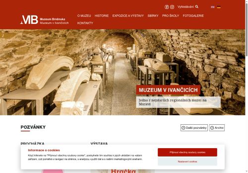 Zobrazit webové stránky Muzeum Brněnska – Muzeum v Ivančicích