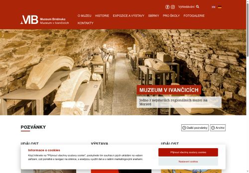 Zobrazit webové stránky Muzeum Brněnska – Muzeum v Ivančicích