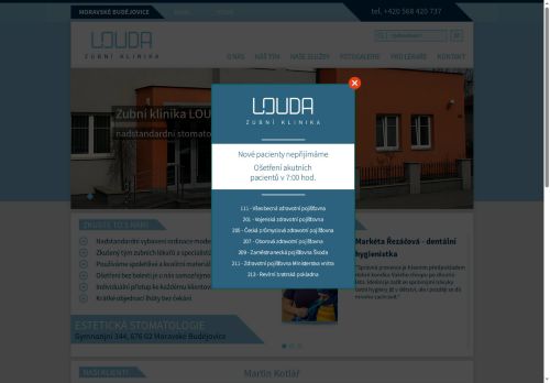 Zobrazit webové stránky Zubní klinika LOUDA