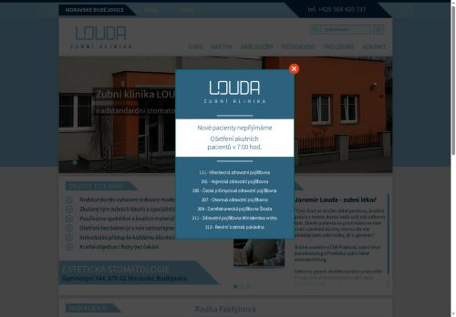 Zobrazit webové stránky Zubní klinika LOUDA