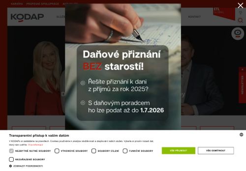 Webové stránky KODAP MB,s.r.o., Mladá Boleslav