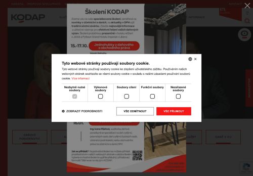 KODAP Plzeň, s.r.o. nabízí práci na pozici Finanční účetní v obci Plzeň