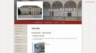 Zobrazit webové stránky Zámek Rosice