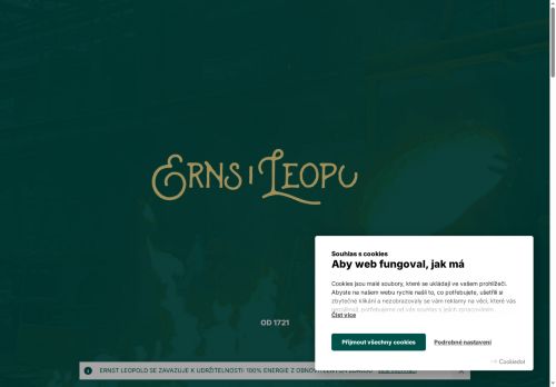 Webové stránky Ernst Leopold s.r.o., Blansko