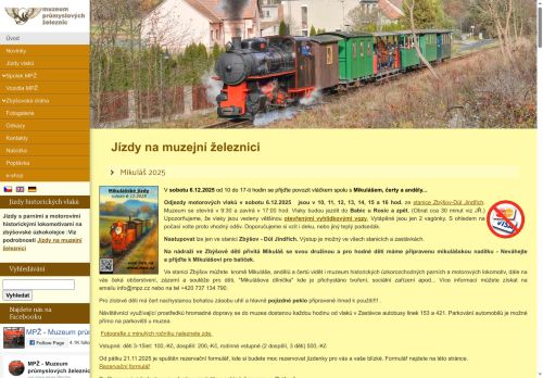 Zobrazit webové stránky Muzeum průmyslových železnic