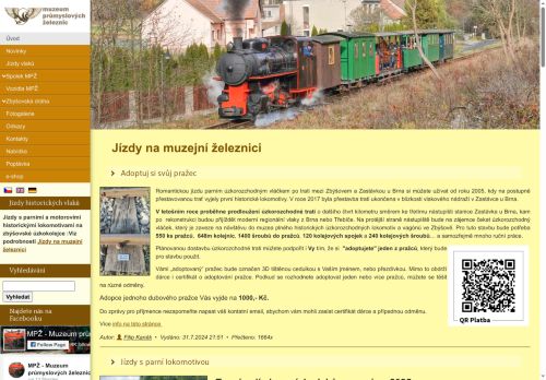 Zobrazit webové stránky Muzeum průmyslových železnic