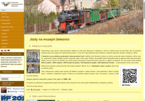 Zobrazit webové stránky Muzeum průmyslových železnic