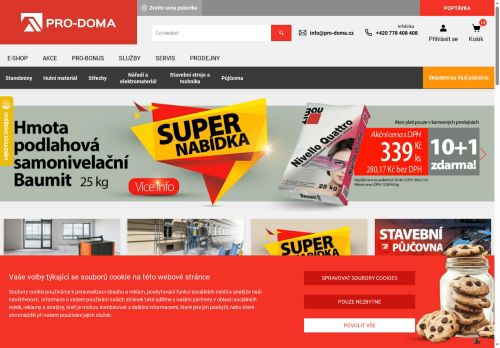 Zobrazit webové stránky PRO-DOMA - stavebniny