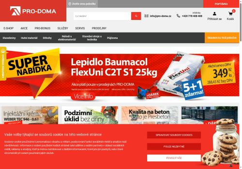 Zobrazit webové stránky PRO-DOMA - stavebniny