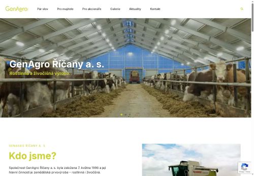 GenAgro Říčany, a.s. nabízí práci na pozici Chovatelé hospodářských zvířat (kromě drůbeže) (m/ž) v obci Říčany