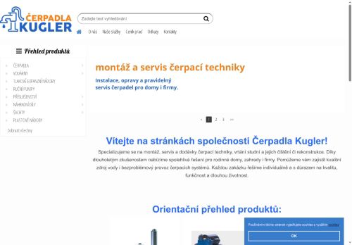 Zobrazit webové stránky Čerpadla Kugler - MalyšServis