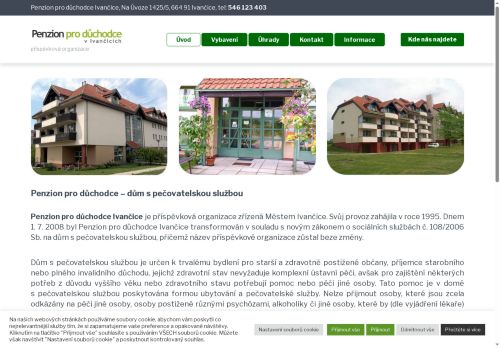 Zobrazit webové stránky Penzion pro důchodce Ivančice