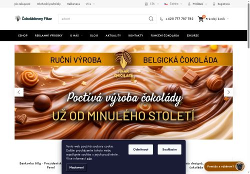 Čokoládovny Fikar, s.r.o. nabízí práci na pozici Obsluha strojů na výrobu pečiva, čokolády a cukrovinek (m/ž) v obci Kuřim