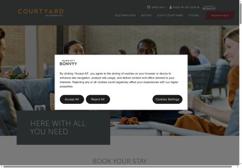 Webové stránky CTP Hotel Operations Brno, spol. s r.o., Brno