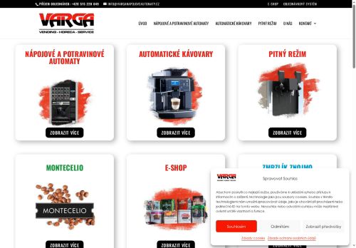 Webové stránky VARGA s.r.o., Znojmo