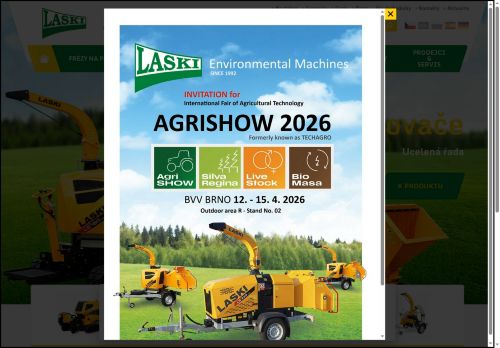 Webové stránky LASKI, s.r.o., Smržice