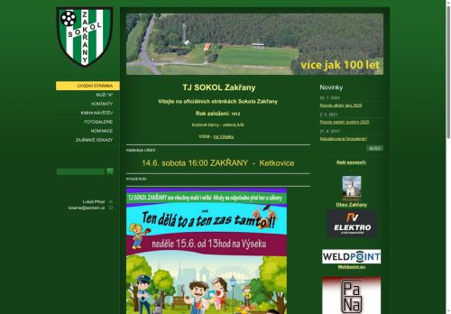 Zobrazit webové stránky TJ Sokol Zakřany