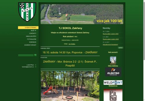 Zobrazit webové stránky TJ Sokol Zakřany