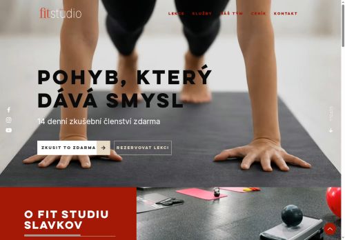 Zobrazit webové stránky Fit Studio Slavkov