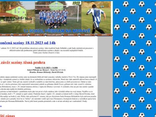 TJ Sokol Příbram na Moravě - Ladislav Hvězda