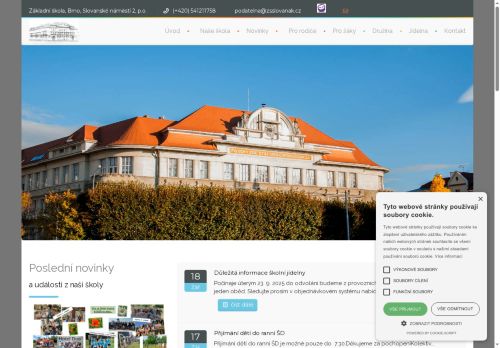 Webové stránky Základní škola, Brno, Slovanské nám. 2, příspěvková organizace, Brno