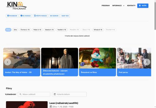Zobrazit webové stránky Kino Panorama