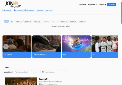 Zobrazit webové stránky Kino Panorama