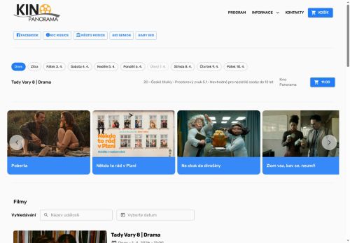 Zobrazit webové stránky Kino Panorama