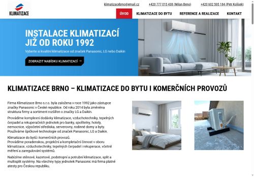 Zobrazit webové stránky Klimatizace Brno