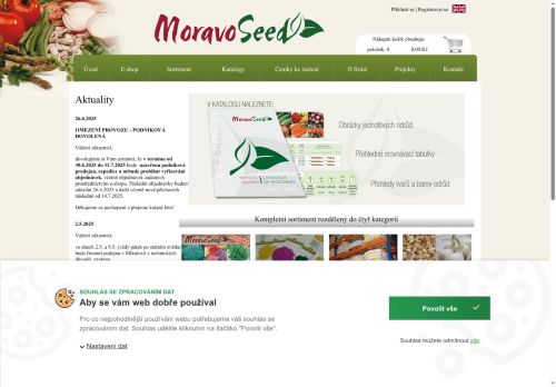 MORAVOSEED CZ a.s. nabízí práci na pozici ADMINISTRATIVNÍ PRACOVNICE/ PRACOVNÍK - REFERENTKA/ REFERENT SEKRETARIÁTU v obci Mikulov