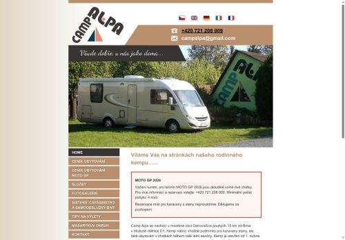 Zobrazit webové stránky Kemp Alpa