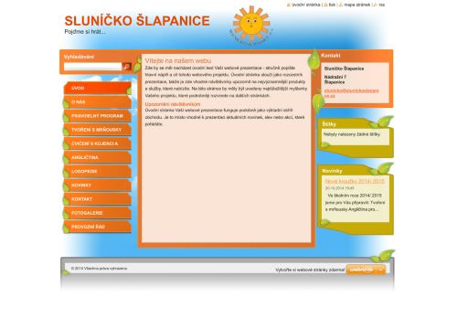 Zobrazit webové stránky Sluníčko Šlapanice o.s.