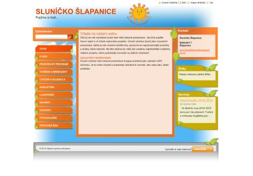 Zobrazit webové stránky Sluníčko Šlapanice o.s.