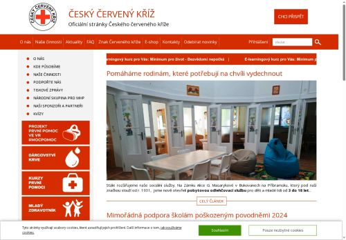 Webové stránky Oblastní spolek Českého červeného kříže Mladá Boleslav, Mladá Boleslav